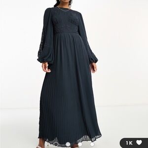 ASOS 
maxi dress 
Slate blue